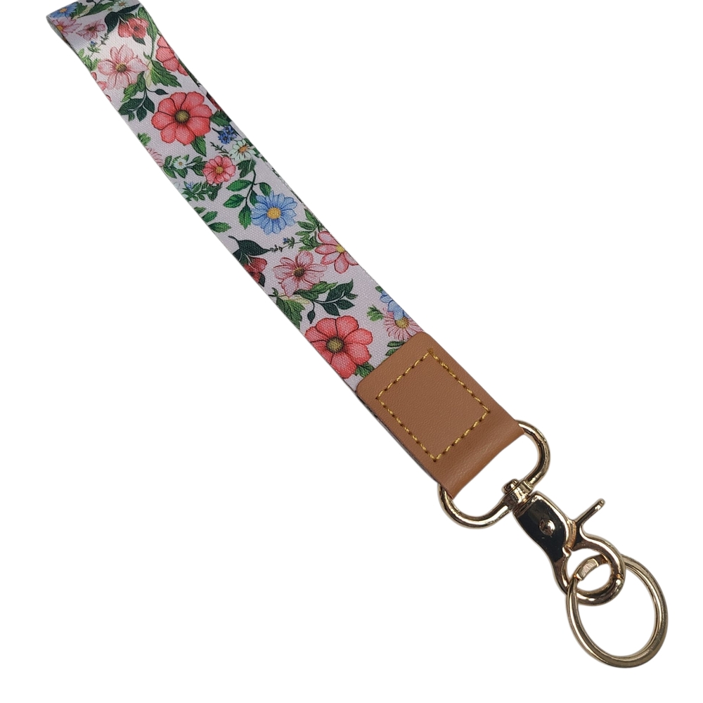 Yonlevres Wristlet Lanyard Floral For Phone Keys Passport 16" Diameter Brand New